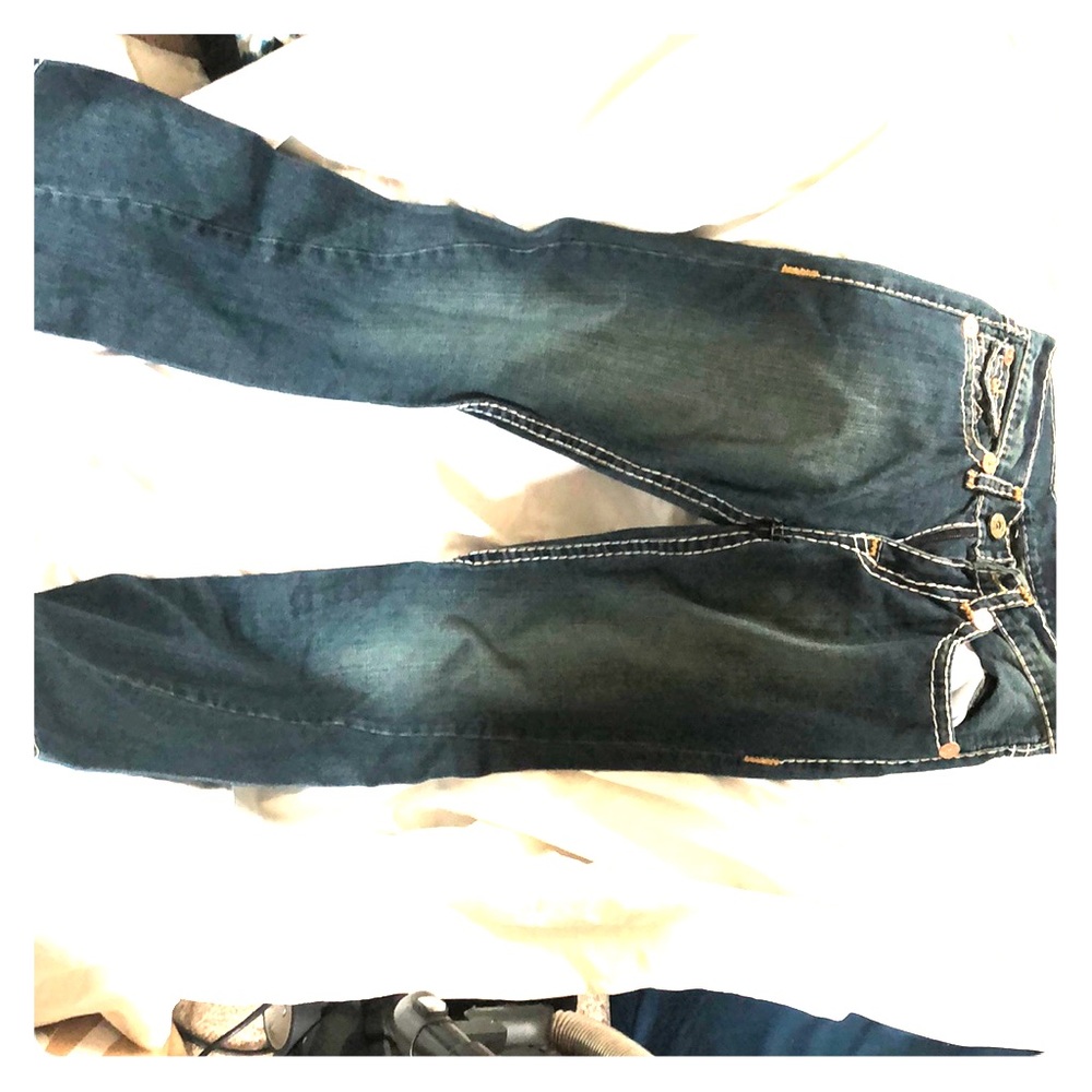 Men true religion Logan super t dark wash jeans
